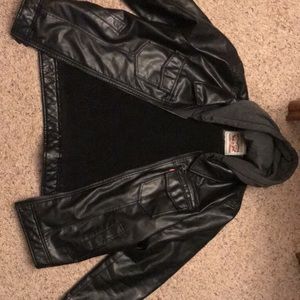 Levi’s black faux leather jacket